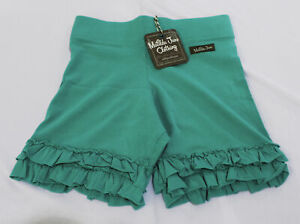 Matilda Jane Girl's Grow With Me Shortie Ruffle Detail Shorts HD3 Teal Size 12