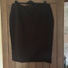 Ladies River Island Plus Size 20 Black Pencil Tube Skirt elasticated waist  New
