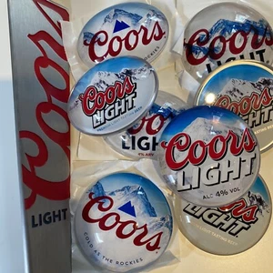 COORS (LIGHT) BRANDING Badges, Handles, Pub, Bar, Ale, Mancave, Beer Pump, Font, - Picture 1 of 16