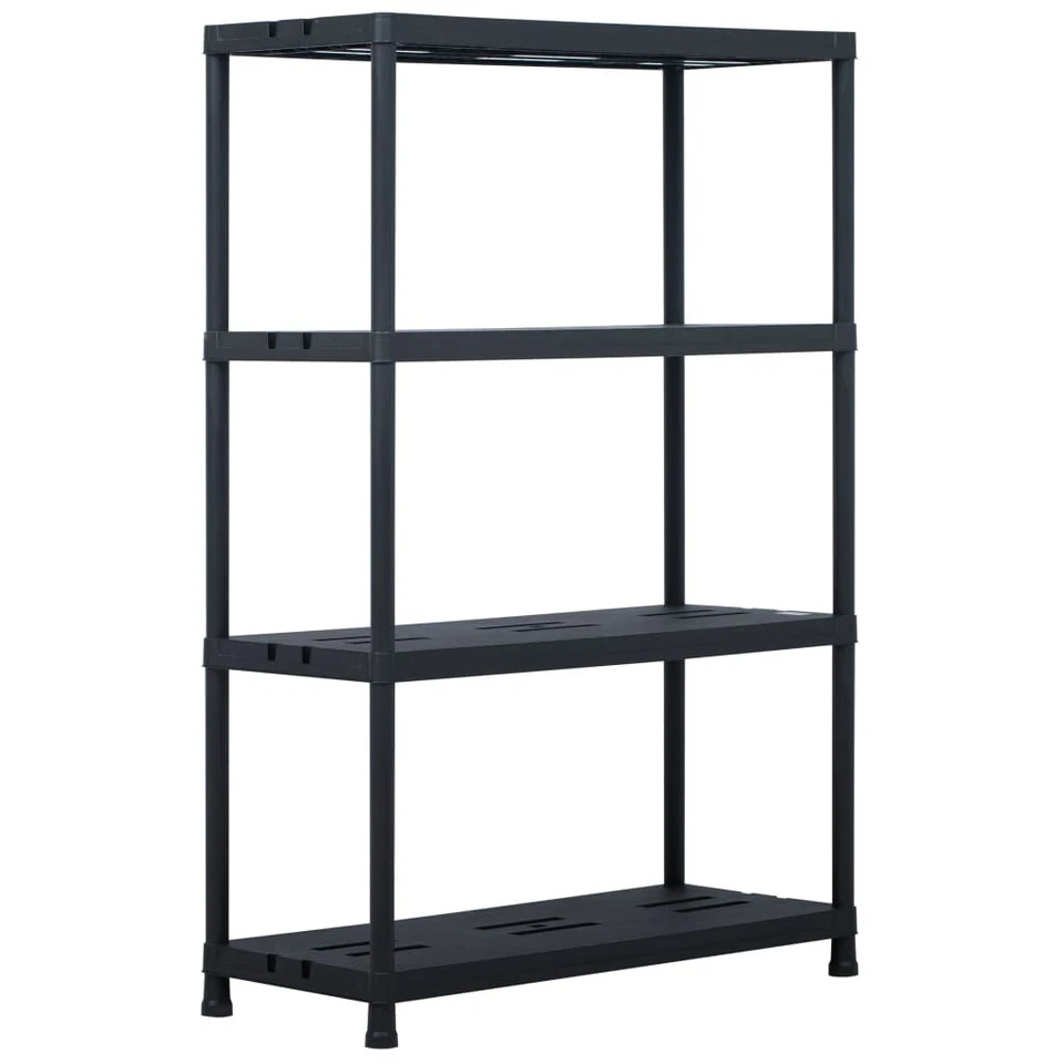 1/2/5x Storage Shelf Rack Plastic Display Unit Bookcase Multi Sizes vidaXL - image 1 of 1