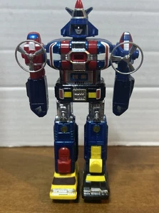 Vintage 1984 Bandai Voltron 1 Warrior Deluxe Set 6" Die cast Minature Robot - Picture 1 of 9