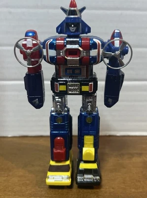 Vintage 1984 Bandai Voltron 1 Warrior Deluxe Set 6" Die cast Minature Robot - Image 1 of 4