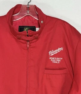 Vintage Milwaukee Heavy Duty Tools Jacket Mechanic Workwear Quilt-lined USA Made - Picture 1 of 14