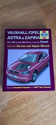 VAUXHALL ASTRA MK4 & ZAFIRA 98-04 HAYNES WORKSHOP MANUAL 3797 IN A VGC FREE P&P - Image 1 of 4