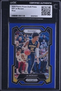 2024 Panini Prizm Draft Picks Blue Ja Morant /199 #29 CGC AUTH - Picture 1 of 1