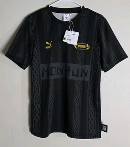 PUMA x MONSTER HUNTER 20th Football Short Sleeve Jersey Size Small Black NWT - Picture 1 of 8