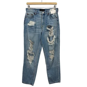 Pantalones de mezclilla para mujer Aeropostale Distressed Mom talla 6 nuevos con etiquetas - Imagen 1 de 5
