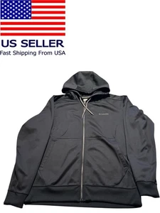 Columbia Men Hooded Omi Shield Full Zipper Sweatshirt Jacket Black Size X-Large - Picture 1 of 7