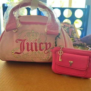 Juicy Couture Dreamy Juicy Satchel Bowler Bag in Lt Pink/Pink NWT VIRAL - Picture 1 of 8