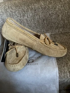 UGG ROMY DAMAS MOCASÍN CUÑA INTERIOR PIEL DE OVEJA RESISTENTE AL AGUA Uk5 Scotch guard - Imagen 1 de 15