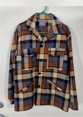 Vintage! Pendleton Mackinaw Cruiser 100% Virgin Wool Jacket Plaid - Image 1 of 4