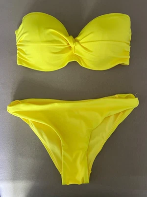 Toller H&M 🙋‍♀Damen 👙Bandeau Bügel Bikini,Zweiteiler ,Gr. 34/36, CUP 75 C,gelb - Bild 1 von 4