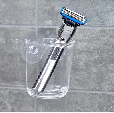 iDesign Plastic Suction Tumbler Cup and Bathroom Organizer for Mirror or Shower - Image 1 of 2