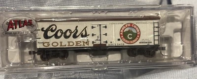 Coche frigorífico de madera Atlas Model Railroad Coors #5409 escala N 40' Foto 1 de 2