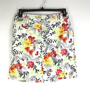 NUEVO Pantalón Corto Christopher & Banks Estampado Floral Para Mujer Talla 6 Carrera Informal Primavera - Imagen 1 de 11