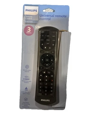 Philips Universal Remote Control For All Major Brands 3-Device Brand-NEW Sealed - Image 1 of 3