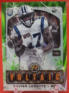 2024 XAVIER LEGETTE /15 RC Lime Green Power Surge Voltaic Topps Resurgence V-10 - Picture 1 of 10