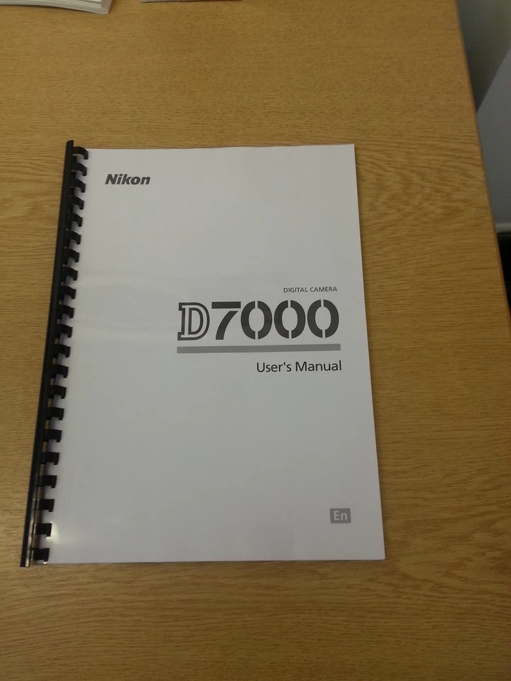 CÁMARA DIGITAL NIKON D7000 TOTALMENTE IMPRESA A4 MANUAL DE USUARIO MANUAL 348 PÁGINAS