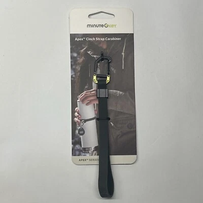 Apex by Minute Key 3.7" Oval Cinch String Carabiner Silicon Strap Anodized Finsh - Image 1 of 4