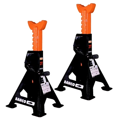 Bahco Pair Of Axle Stands 3 Tonne With Safe Click Positioning System, BH33000 - Image 1 of 2
