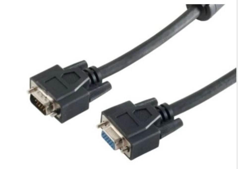 S-VGA Verlängerungskabel 5,0m Monitor/-Verlängerung 15 pol. St. HD ST/BU - Bild 1 von 1