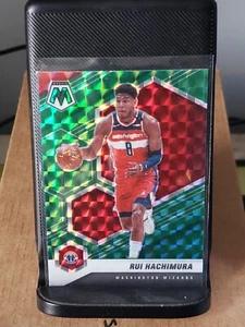 2020-2021 Mosaic Rui Hachimura Green Mosaic Prizm Wizards #161 - Foto 1 di 2