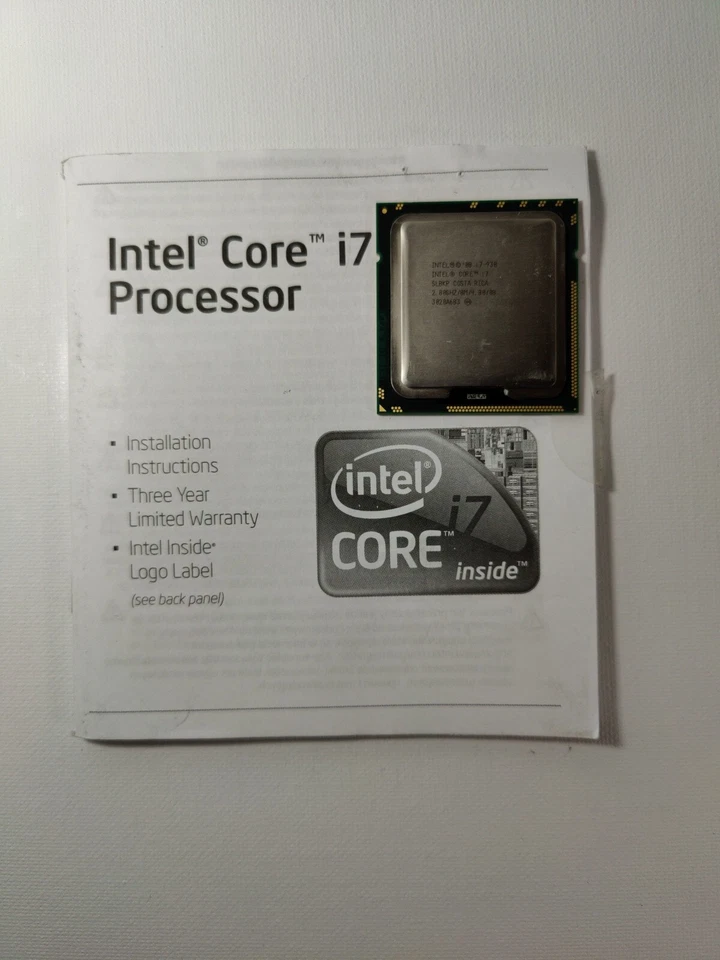Intel Core i7-930 (SLBKP) 4-Core 2.8 GHz 8 MB LGA 1366 CPU/Processor - Image 1 of 1
