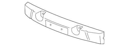 Barra de impacto amortiguador de energía parachoques delantero genuino GM 2002-2005 Saturn Vue 22729180 Foto 1 de 2