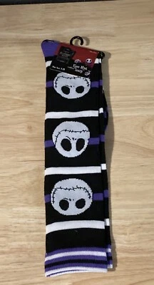 New NIGHTMARE BEFORE CHRISTMAS Woman's Knee-High Socks NWT Jack Skellington - Image 1 of 4