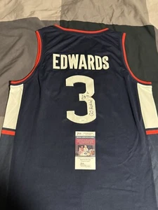 Aaliyah Edwards Signed Jersey JSA COA AUTHENTIC AUTO UConn Huskies Mystics WNBA - Picture 1 of 3