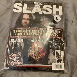 Slash T-Shirt LARGE Ultimate Collector's PACK Magazine,CD,Patch,Badge, Poster - Picture 1 of 10