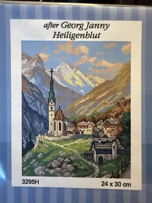 Orchidea Needlepoint canvas for halfstitch without yarn after Georg Janny - H... - Image 1 of 3