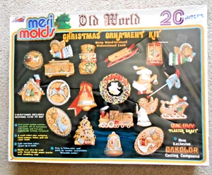 Meri Molds Old World Christmas Wood Ornament Kit 20 Pieces by Comet Industries - Picture 1 of 5