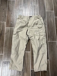Pantalones tácticos 511 para hombre 36x30 beige tostado carga ripstop bolsillos ropa de trabajo - Imagen 1 de 7