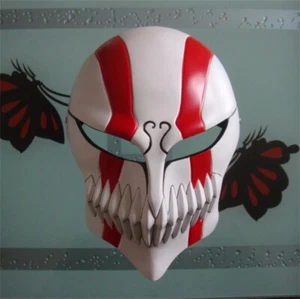 BLEACH Kurosaki Ichigo Hollow Resin Mask Costume Halloween Cosplay Props - Picture 1 of 11