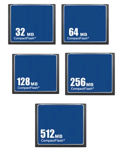 Carte mémoire CF Compact Flash 32/64/128/256/512 Mo standard OEM - Photo 1 sur 6