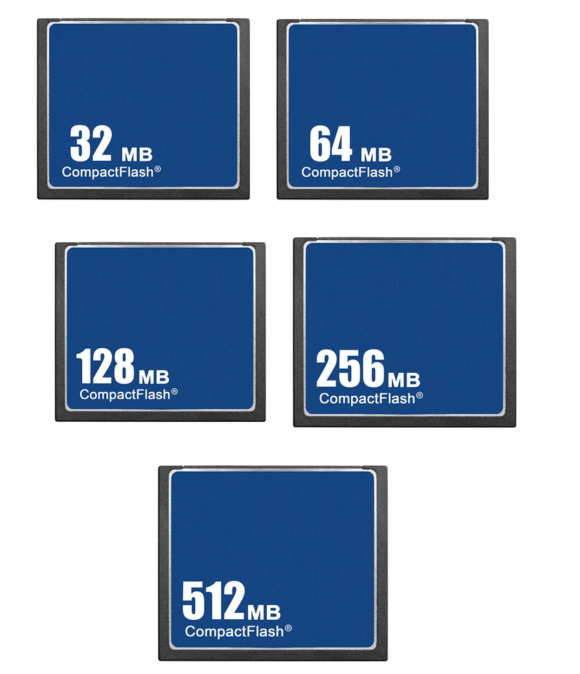 Compact Flash 32/64/128/256/512MB Standard OEM CF Memory Card - Image 1 of 1