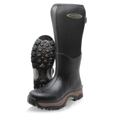 Dirt Boot Neoprene Wellington Muck Boots Pro Sport Wide Calf Adjustable Wellies - Image 1 of 4