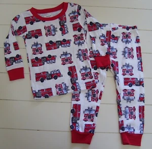 Camisa y pantalón pijama manga larga calce ceñido camión de bomberos Carter's 2 piezas 12M para niños - Imagen 1 de 4