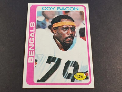 1978 TOPPS FOOTBALL #135 COY BACON HIGH GRADE NEAR MINT NRMT - Image 1 of 3