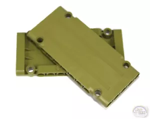 LEGO Technic - 2 x Panel Plate - 11 x 5 - OD Green - New - (64782, EV3, Skin) - Picture 1 of 3