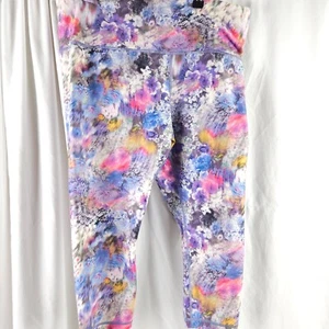 Athleta Damen XL bunte Blumen Elation Capri Tasche Yoga Lauf Leggings - Bild 1 von 10