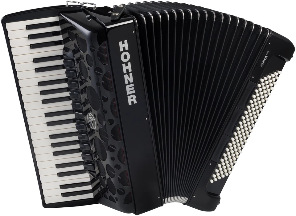 HOHNER Akkordeon AMICA III 72 Forte Silent Key schwarz