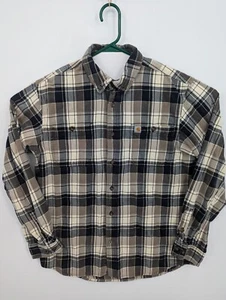 Lotto di 3 - Camicie Carhartt Uomo Relaxed Fit Plaid Bottoni Flanella, Medium - Foto 1 di 7