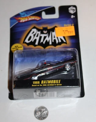 未拆封 2008 风火轮 1966 蝙蝠车系列 2 全新美泰 MOC MISP NIP 电视秀 — 第 1/4 张图片