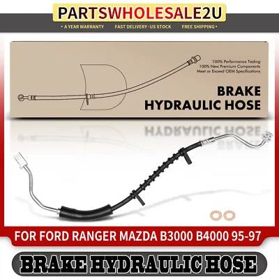 Front LH Brake Hydraulic Hose for Ford Ranger Mazda B2300 B3000 B4000 1995-1997 - Изображение 1 из 4