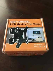 TILT +SWIVEL LCD MONITOR ARM MOUNT SUITABLE FOR 10"- 26" Wt Load 33 lbs NEW! - Picture 1 of 1