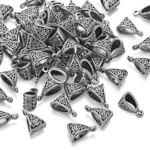 100x Conectores Colgantes Cuentas de Fianza Aleación Plata Antigua 15x10mm - Imagen 1 de 6