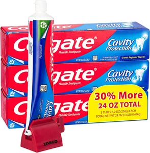 Cavity Protection Toothpaste with Fluoride, Great Regular Flavor, Large 6 Ounce - Picture 1 of 12