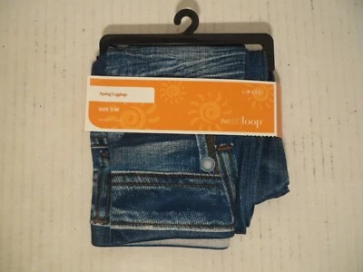 West Loop Women's Small / Medium Blue Spring Leggings ~NEW~ - Image 1 of 4